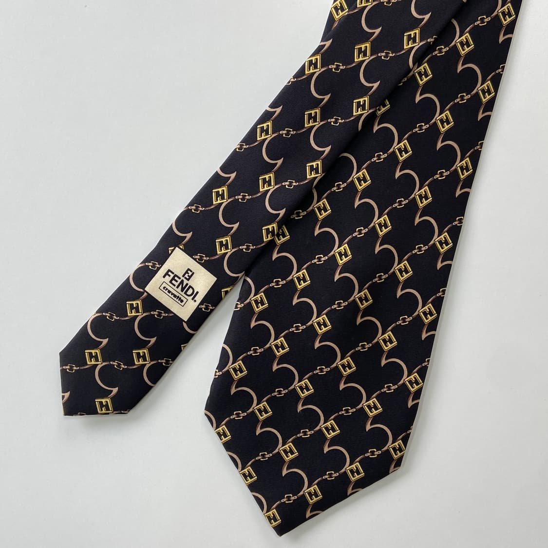 펜디 (FENDI) FF 모노그램 정품 명품 넥타이 상품이미지2