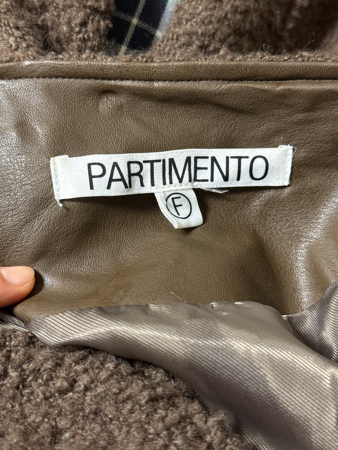파르티멘토 양털 레더 자켓 상품이미지6