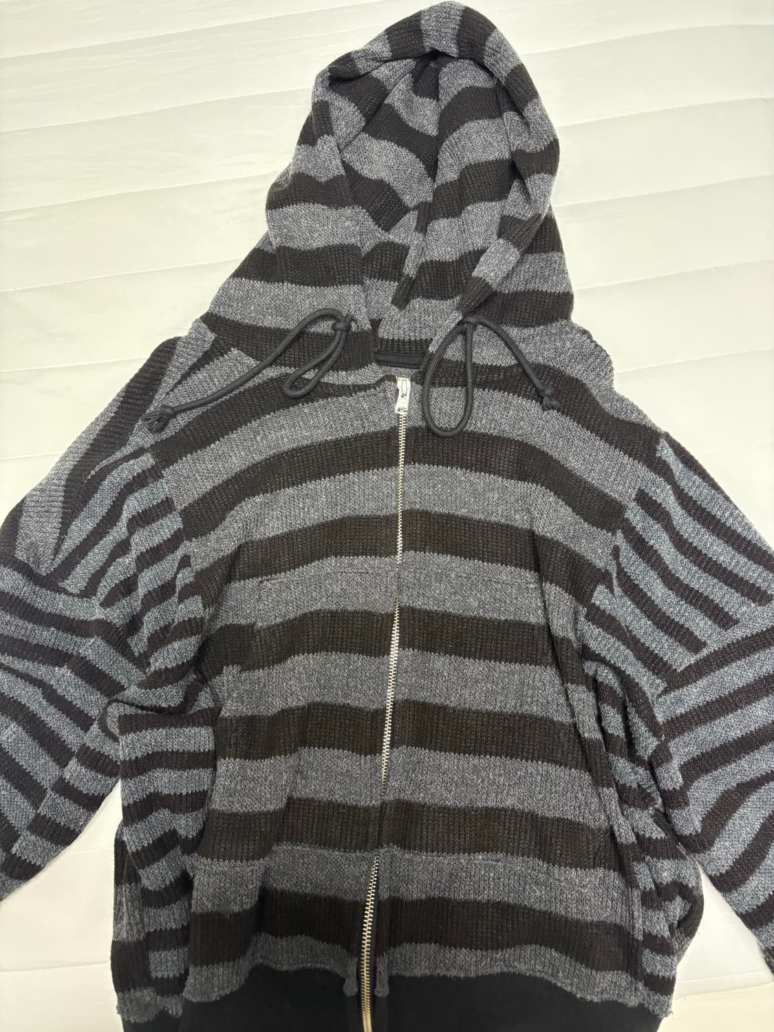 카락터 니트 후드집업 상품이미지5