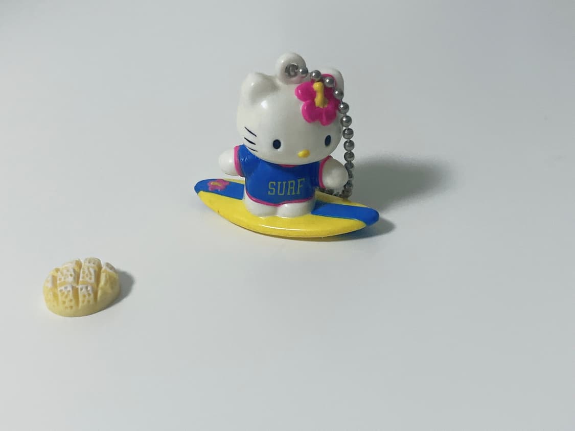 고전 서핑 키티 스크랩 키링 서핑 메론빵 파츠 상품이미지3