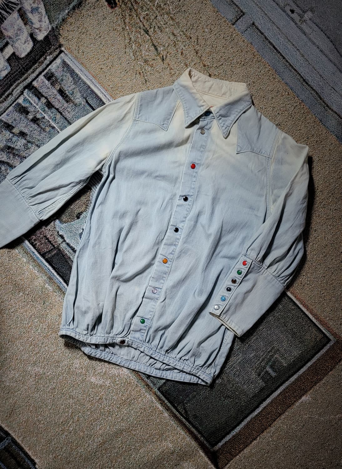 캐피탈 레이디스 웨스턴 데님 셔츠 상품이미지3