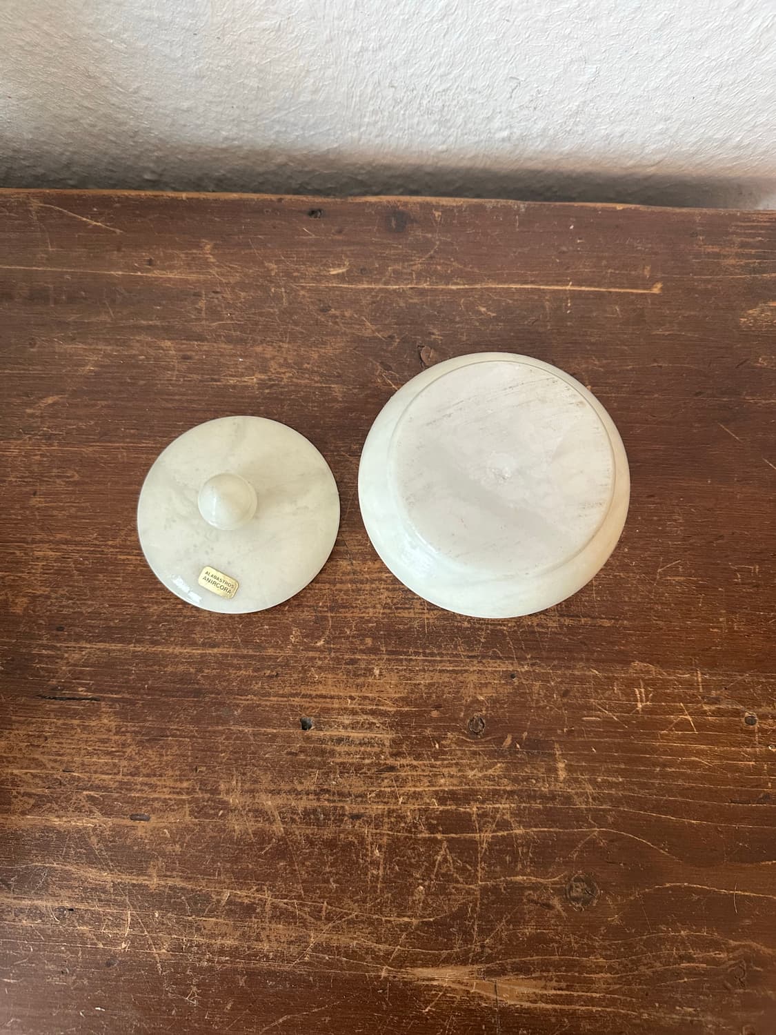 독일)빈티지 알라바스터 항아리 상품이미지4