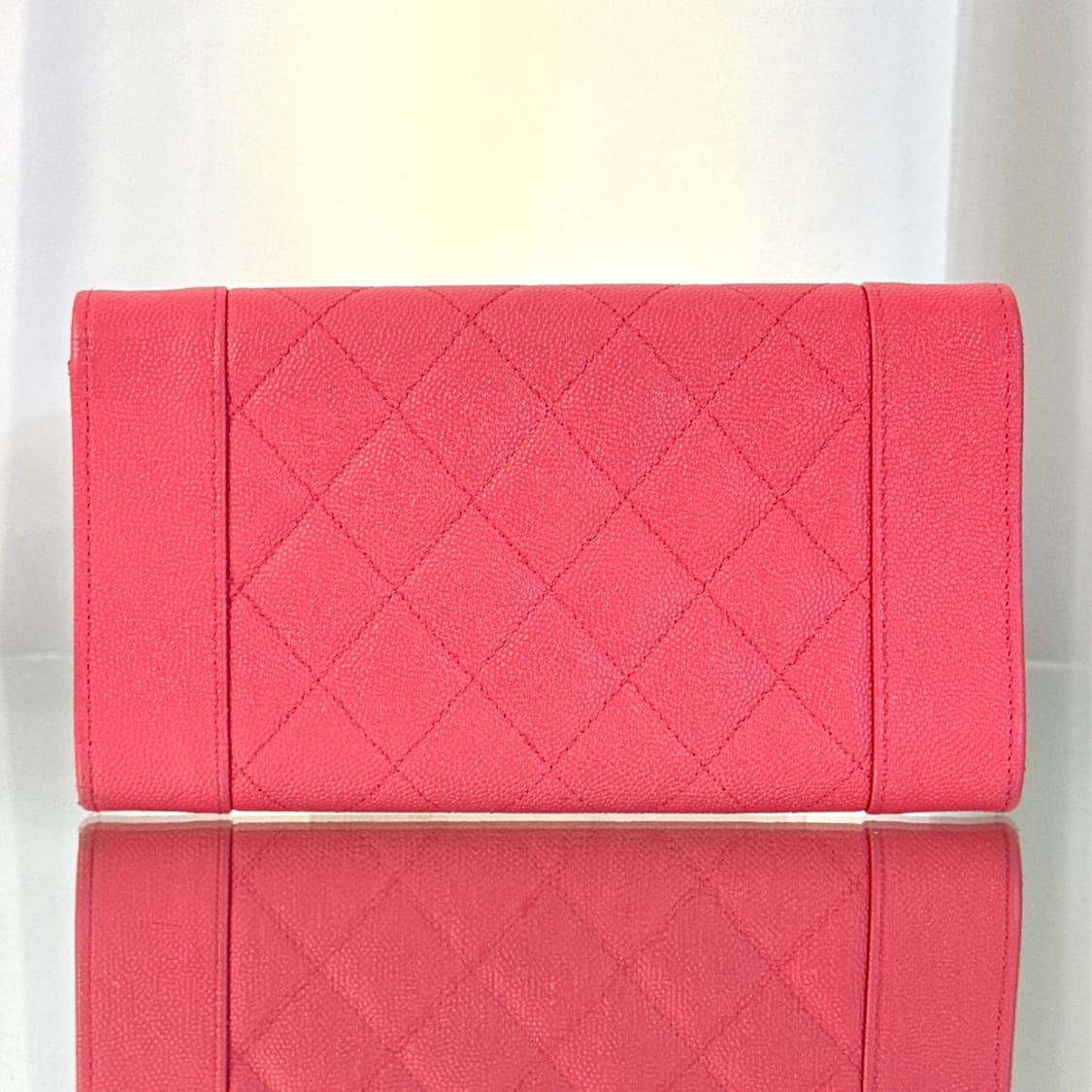 (신형)샤넬 마드모아젤 핑크 똑딱이 장지갑 상품이미지2