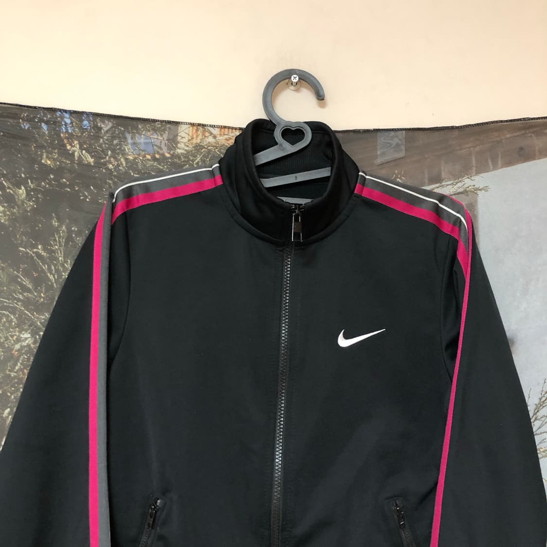 Vintage 💿 Nike black pink zip 상품이미지2