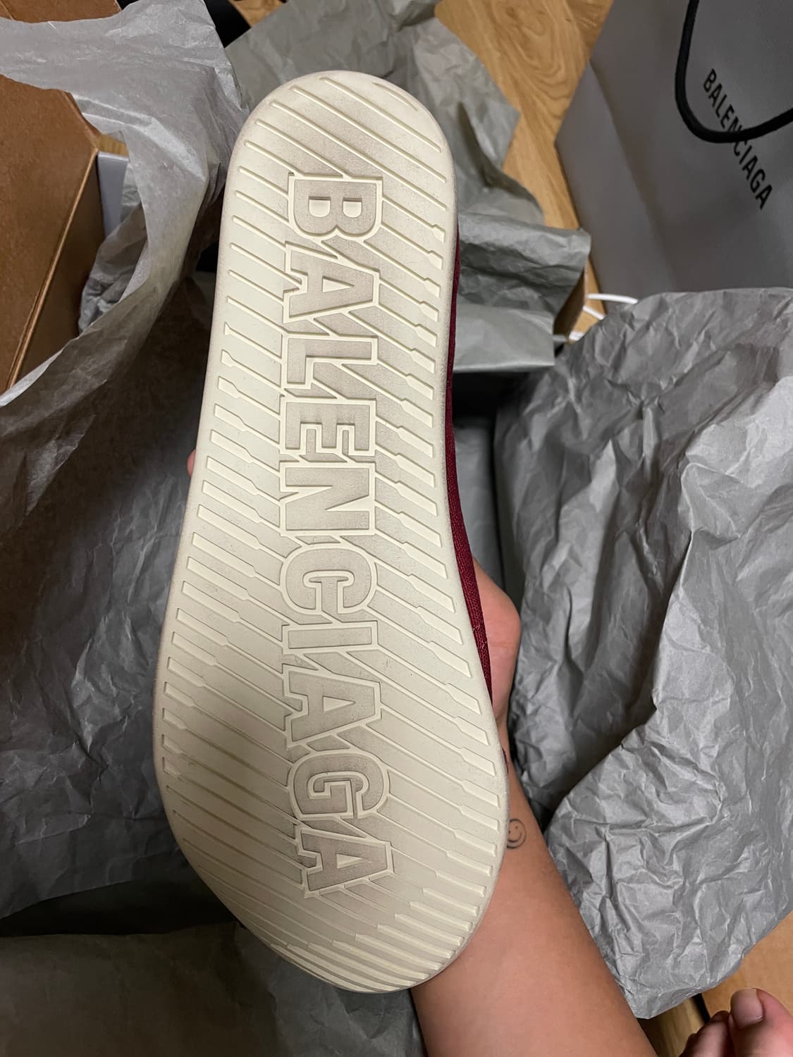 [41] 발렌시아가 울트라 플랫 하이탑 레드 상품이미지5