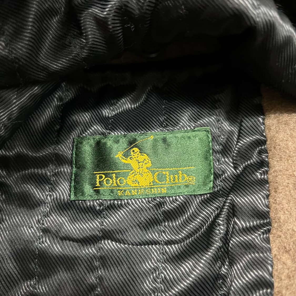 폴로 클럽 모직 자수로고 싱글 매킨토시 맥코트 [브라운] FREE 상품이미지6