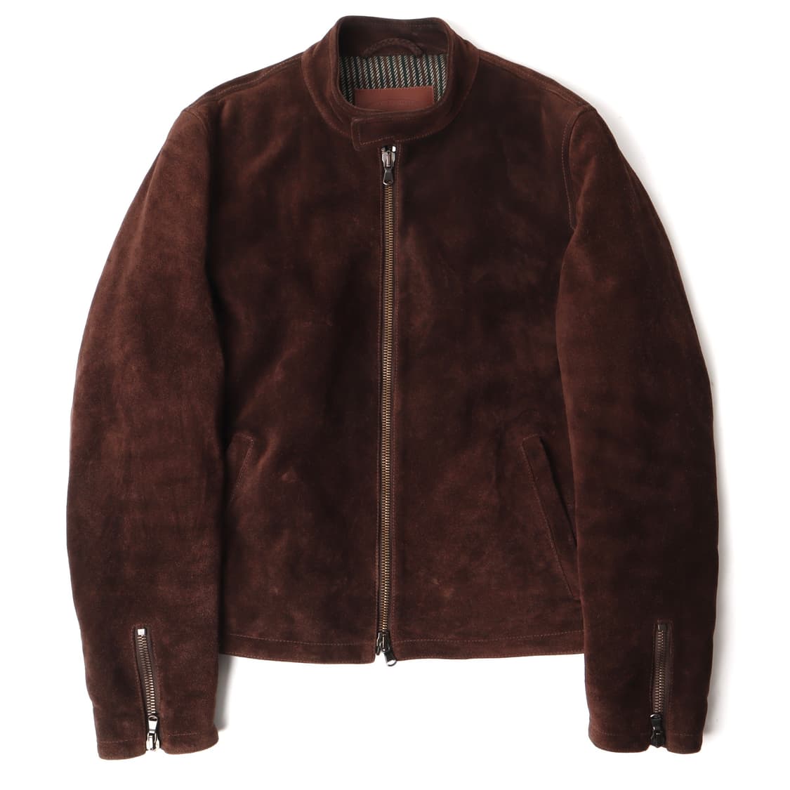 몬테도로 브라운 스웨이드 싱글 레더 자켓 상품이미지2