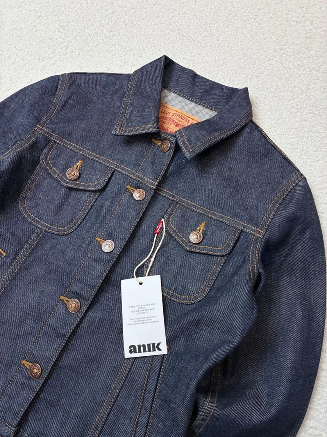 리바이스 00's 생지 데님 트러커 자켓 PN6111 상품이미지2