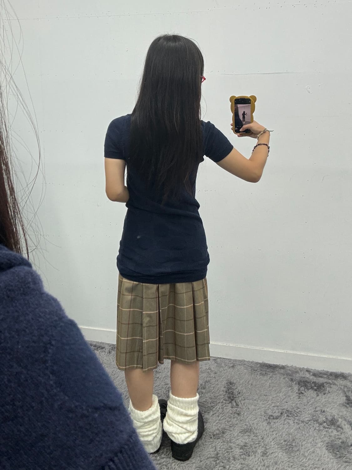 버버리 노바 체크 미디 스커트 상품이미지2