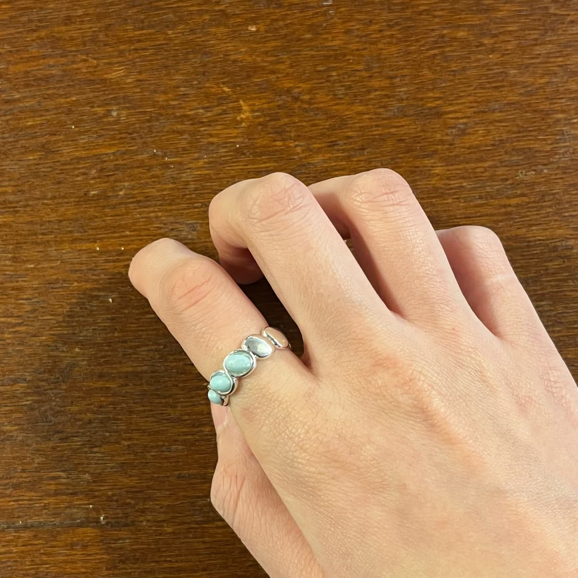 새상품 여성 신주 반반 원석 반지  상품이미지7