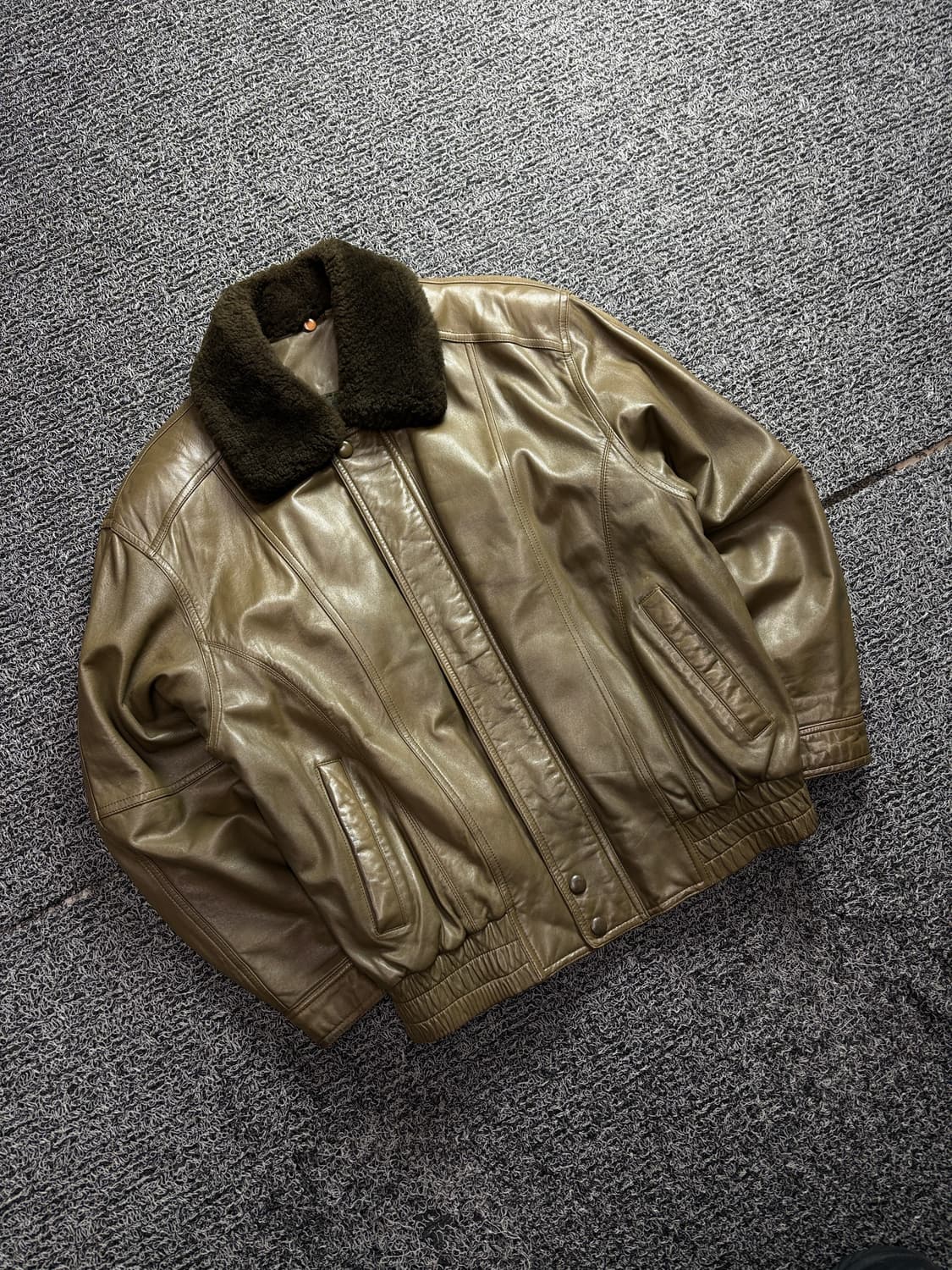 ESCAMILLA 아카이브 염소가죽 레더 봄버 자켓 2650 상품이미지1