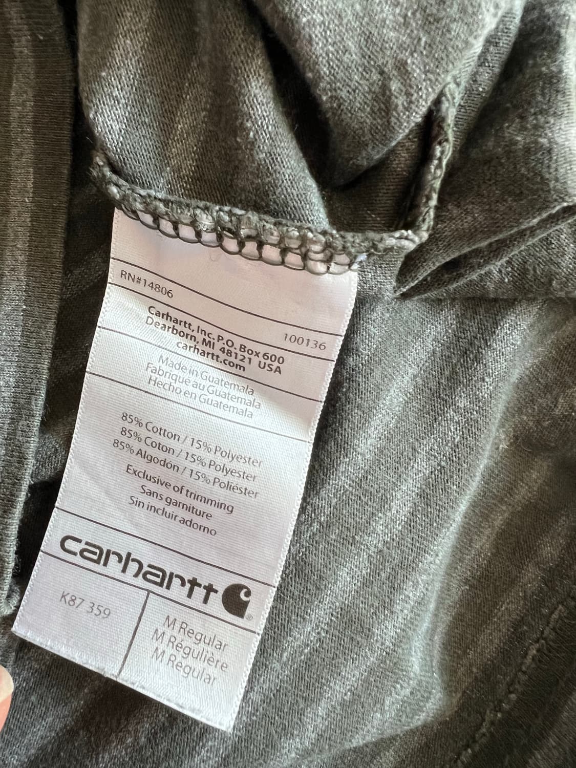 칼하트 스트라이프 반팔 티셔츠 상품이미지5