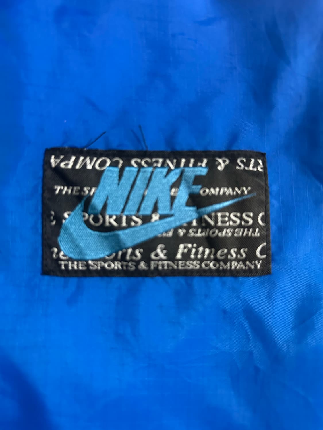 90s Nike 아카이브 블루 퍼플 배색 윈드브레이커 상품이미지4