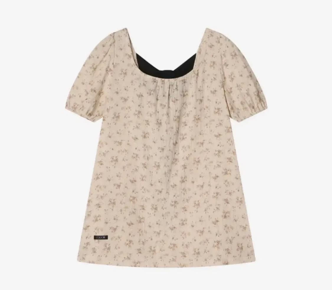 콜로신스 블랙타이 블라우스 원피스 상품이미지1