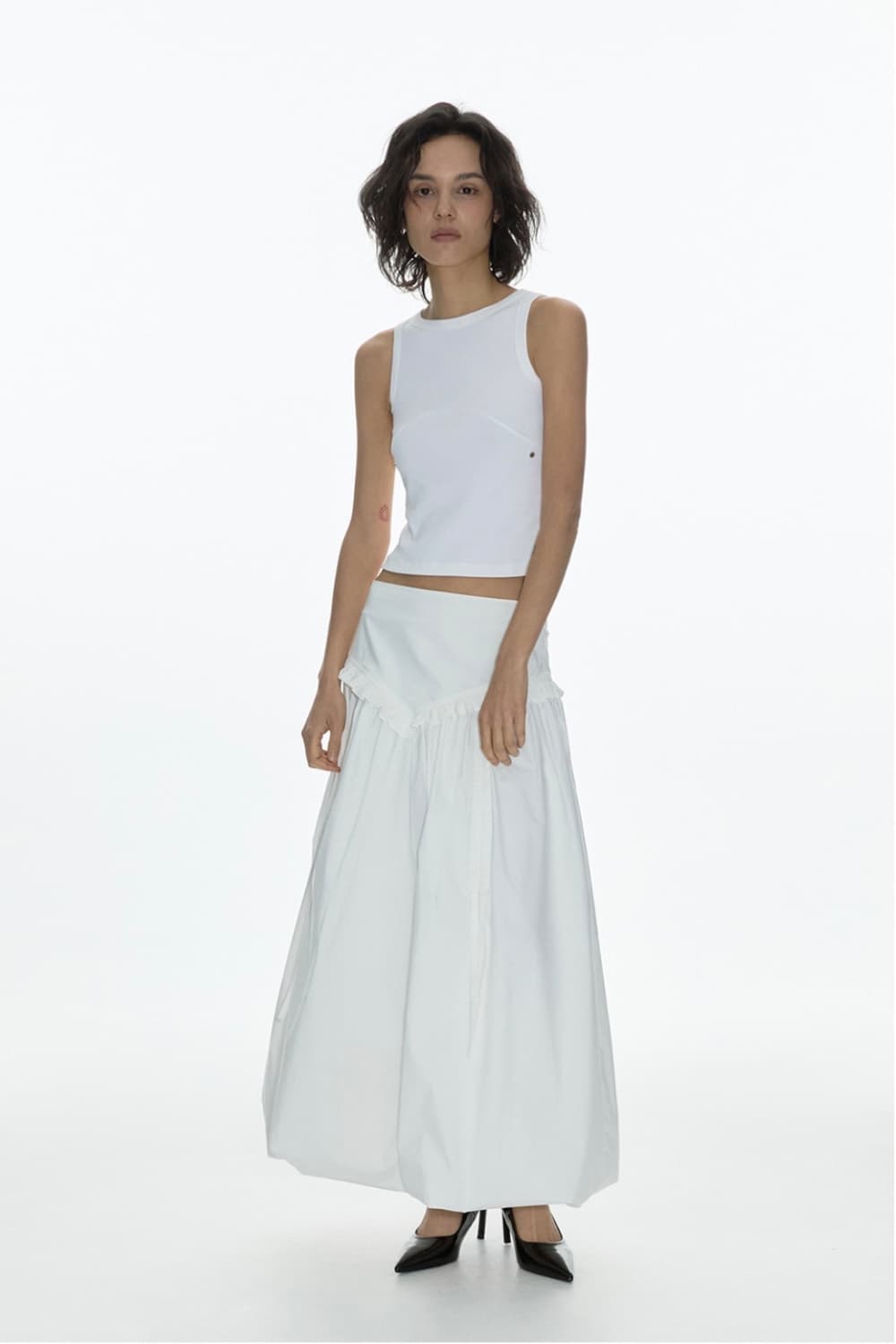 밀로 우먼 벌룬 셔링 맥시 스커트 상품이미지2