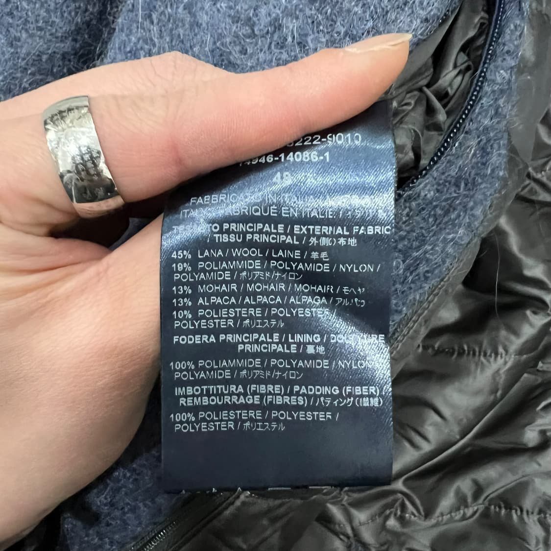 에르노 패디드 모헤어 롱코트 s08748 상품이미지10