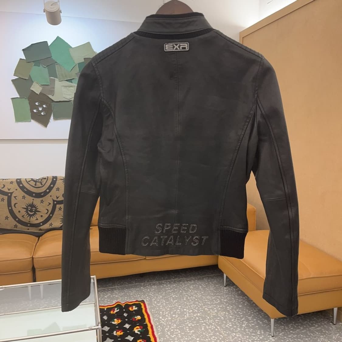 EXR 스트릿 락시크 슬림핏 바이커 라이더 가죽자켓 95 C07773 상품이미지4