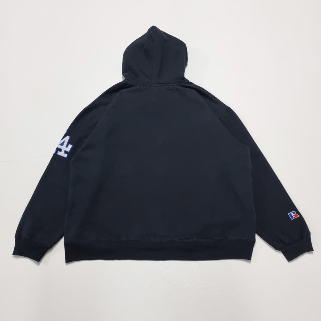 00S 빈티지 RUSSELL LA 다져스 후디 블랙 - XL 상품이미지2