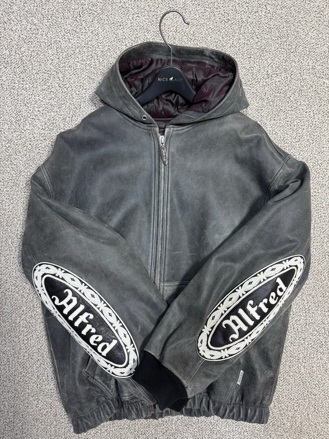 (25일까지판매)헤리티지플로스 알프레드 레더 가죽 후드자켓 상품이미지1