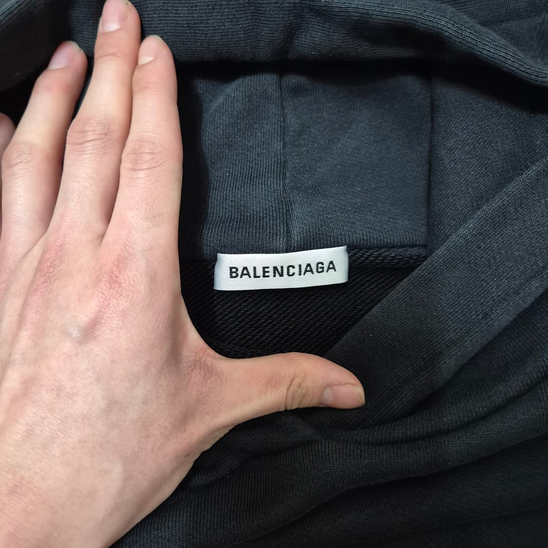 발렌시아가 월계수 로고 오버핏 후드티 S(90) 상품이미지5