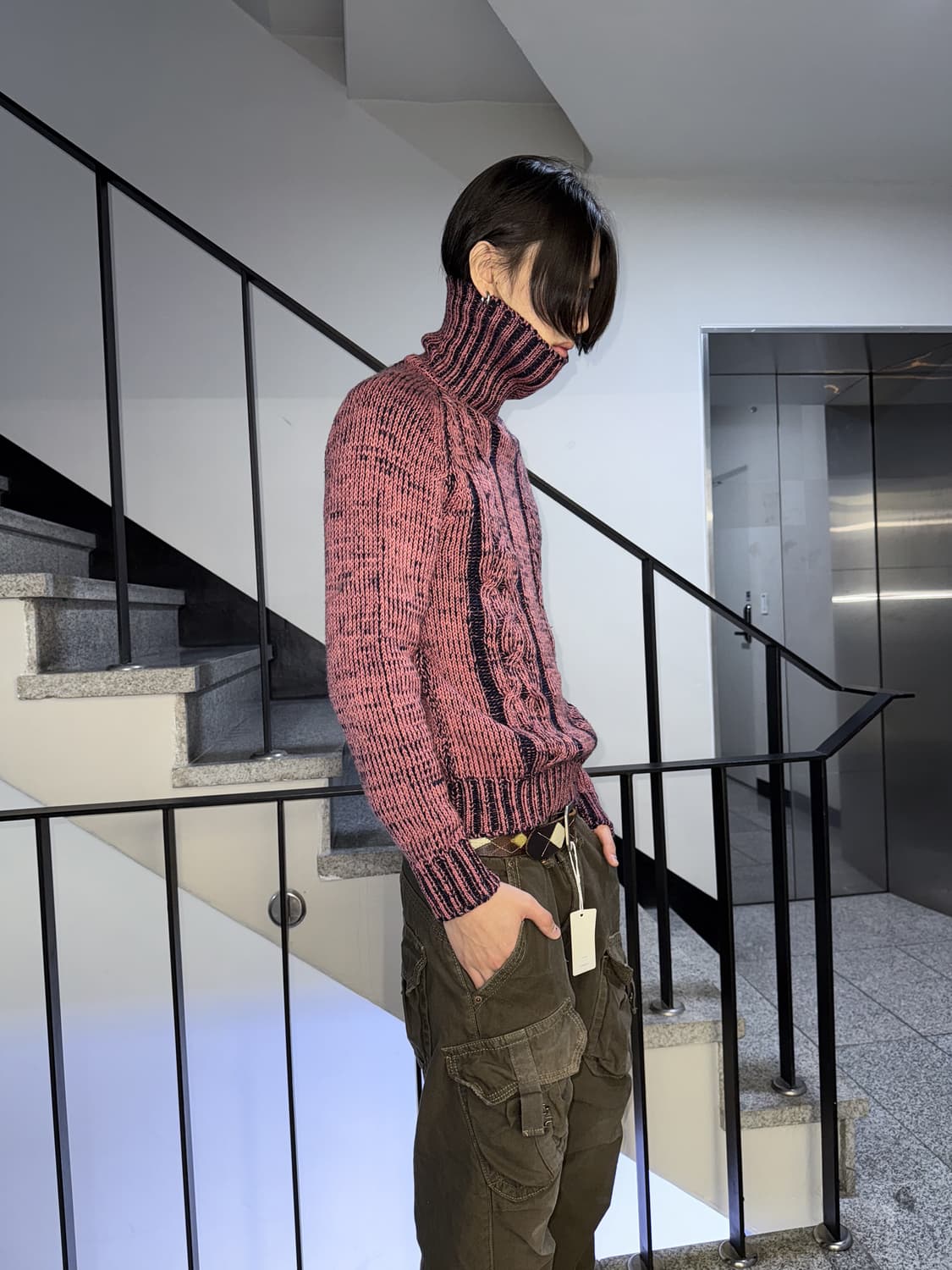 washed cable sweater 상품이미지1