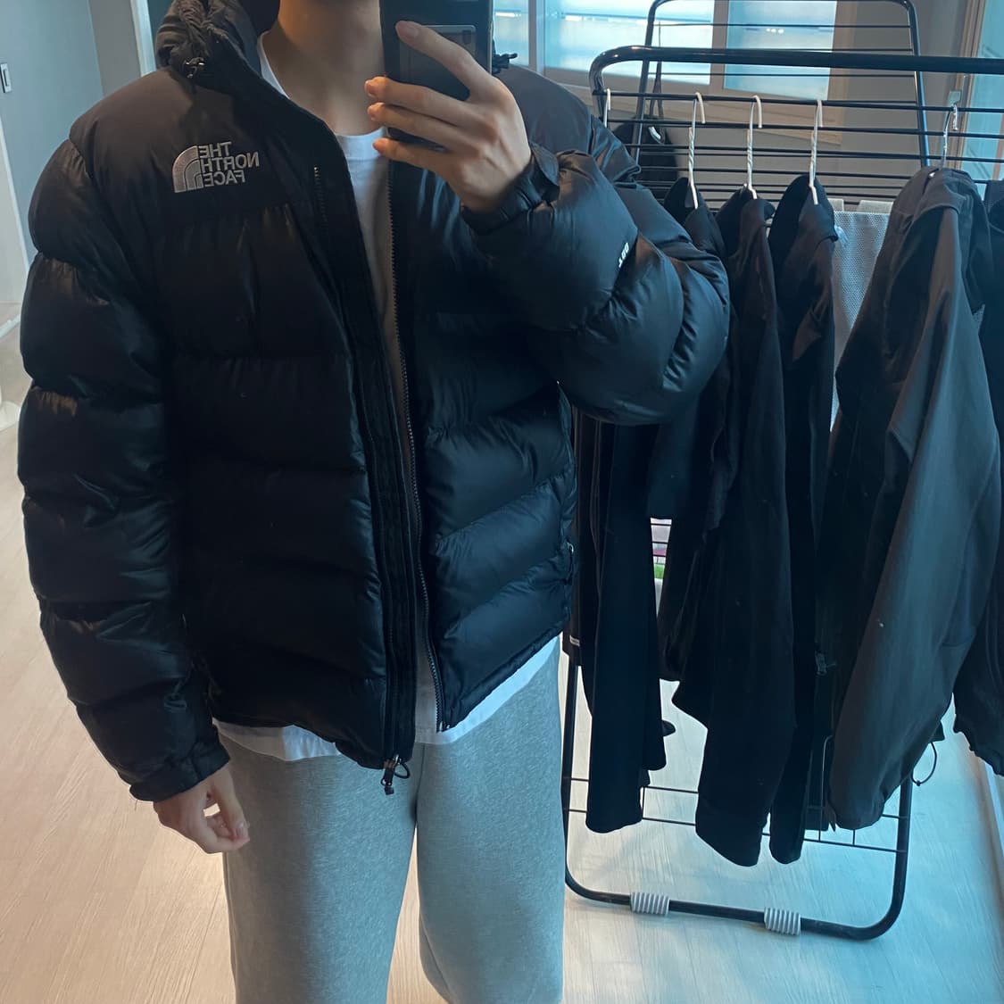 노스페이스 700 눕시 필파워 구스다운 블랙 L 상품이미지9