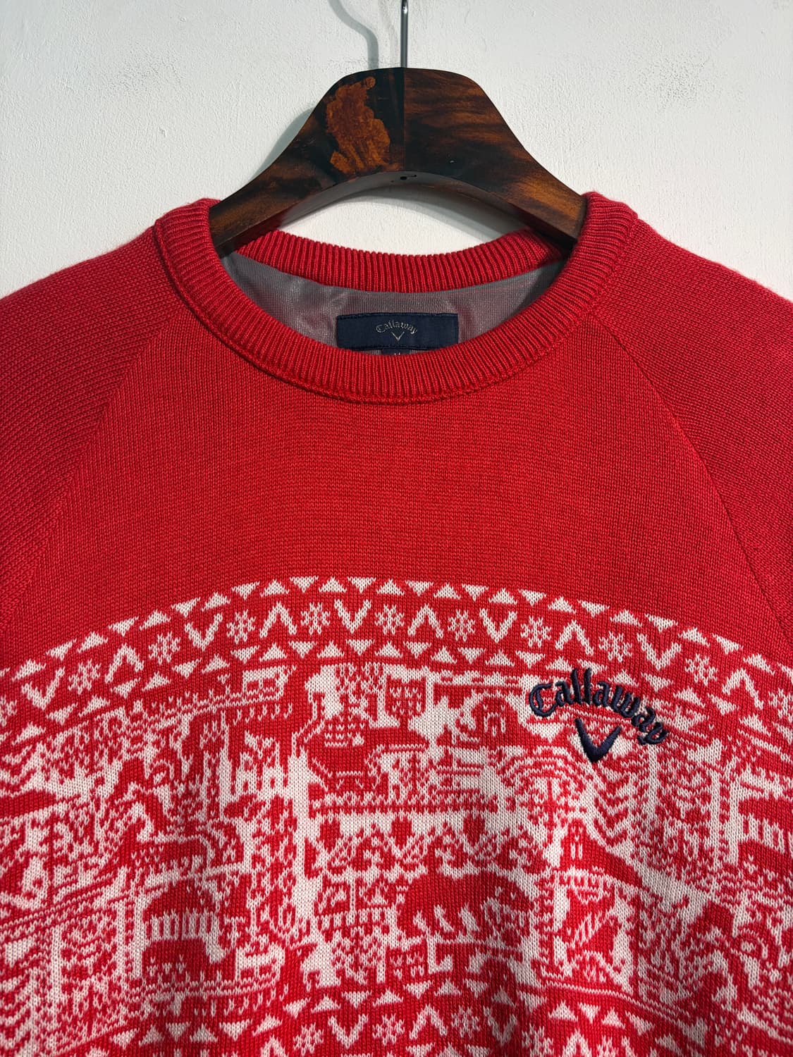 [M] callaway 캘러웨이 크리스마스 노르딕 니트 M 상품이미지3