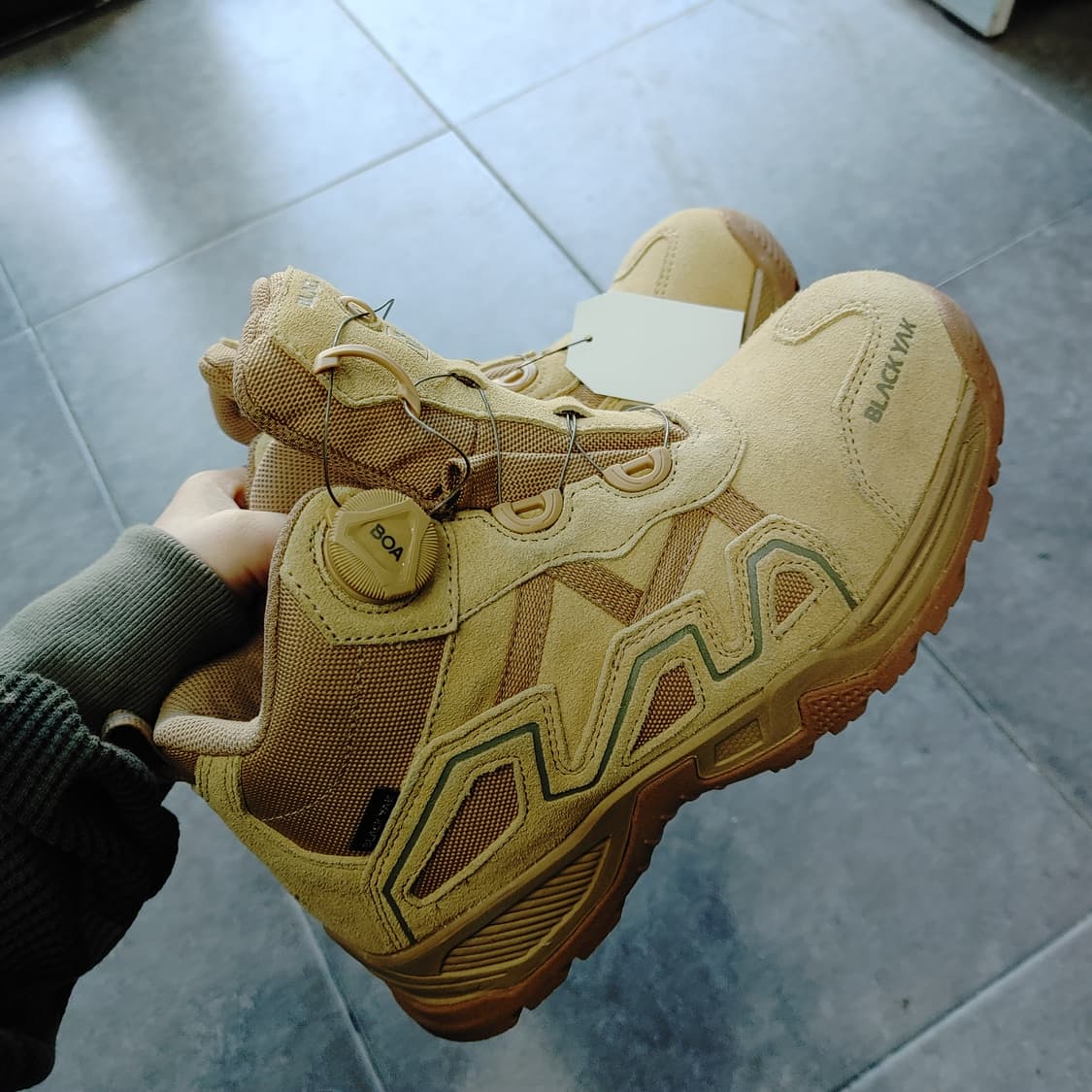 255 블랙야크 남성 세이프티 하이탑 브라운 워커 안전화 상품이미지5