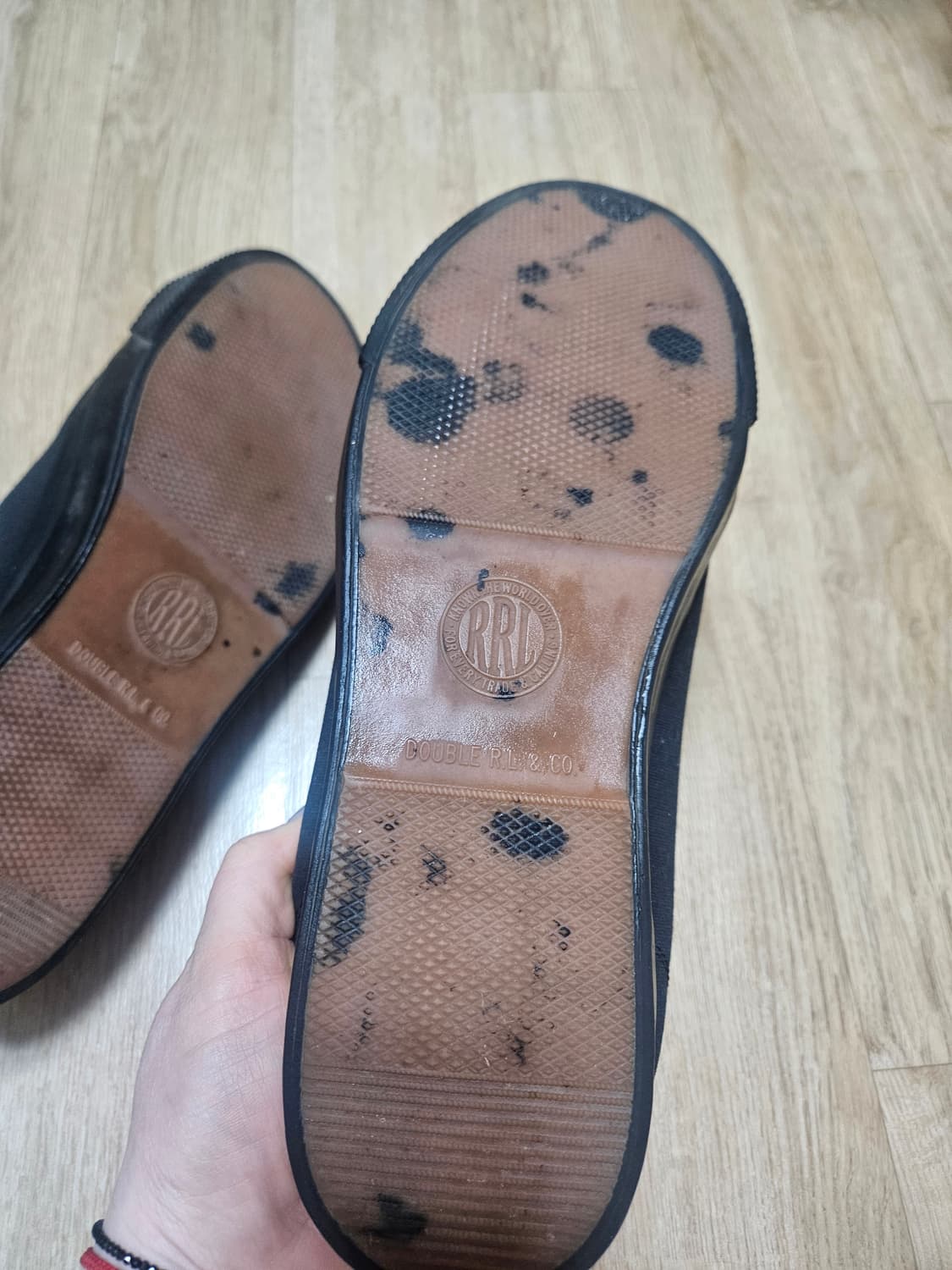 RRL 스니커스 블랙 265 상품이미지5