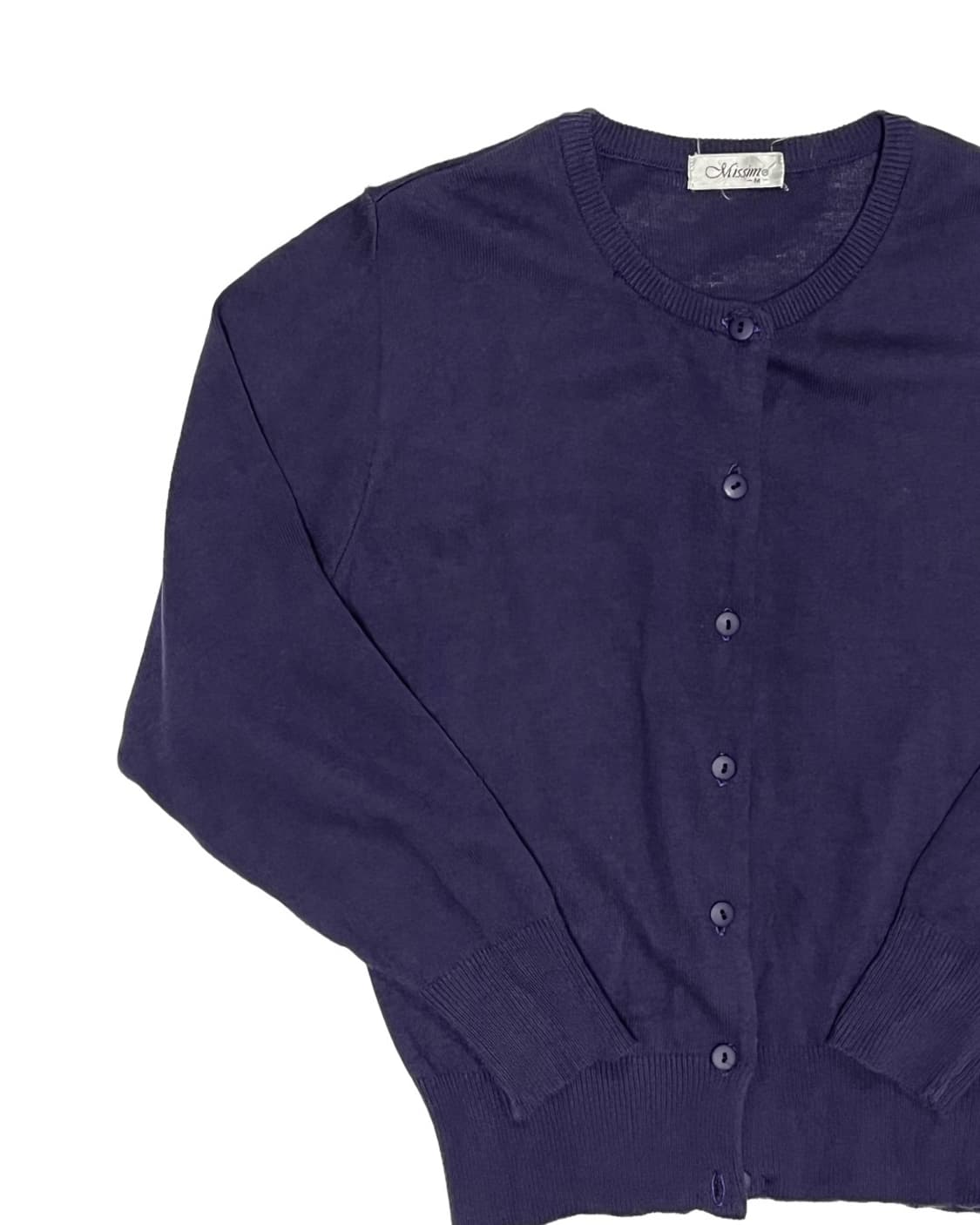 Deep purple cotton cardigan 상품이미지3