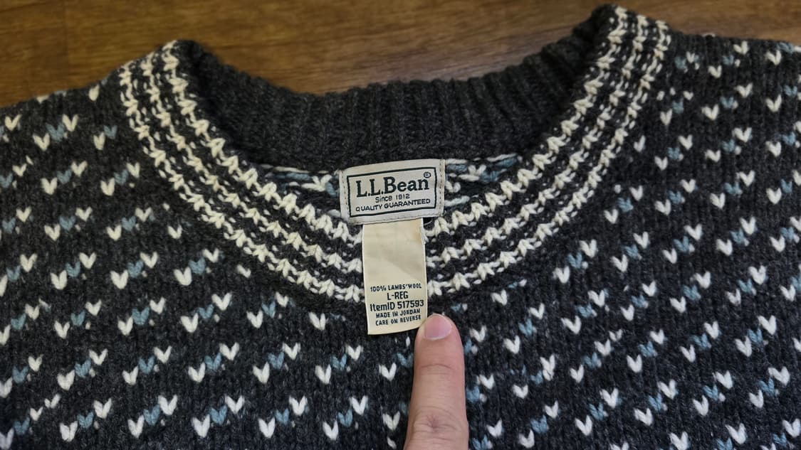 레어) L.L.Bean 엘엘빈 버드아이 민트색상 XL 일본 발매 제품 상품이미지3