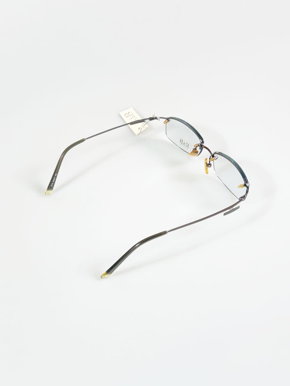 R&B EYEWEAR 무테 스퀘어 메탈 프레임 빈티지 안경 상품이미지4