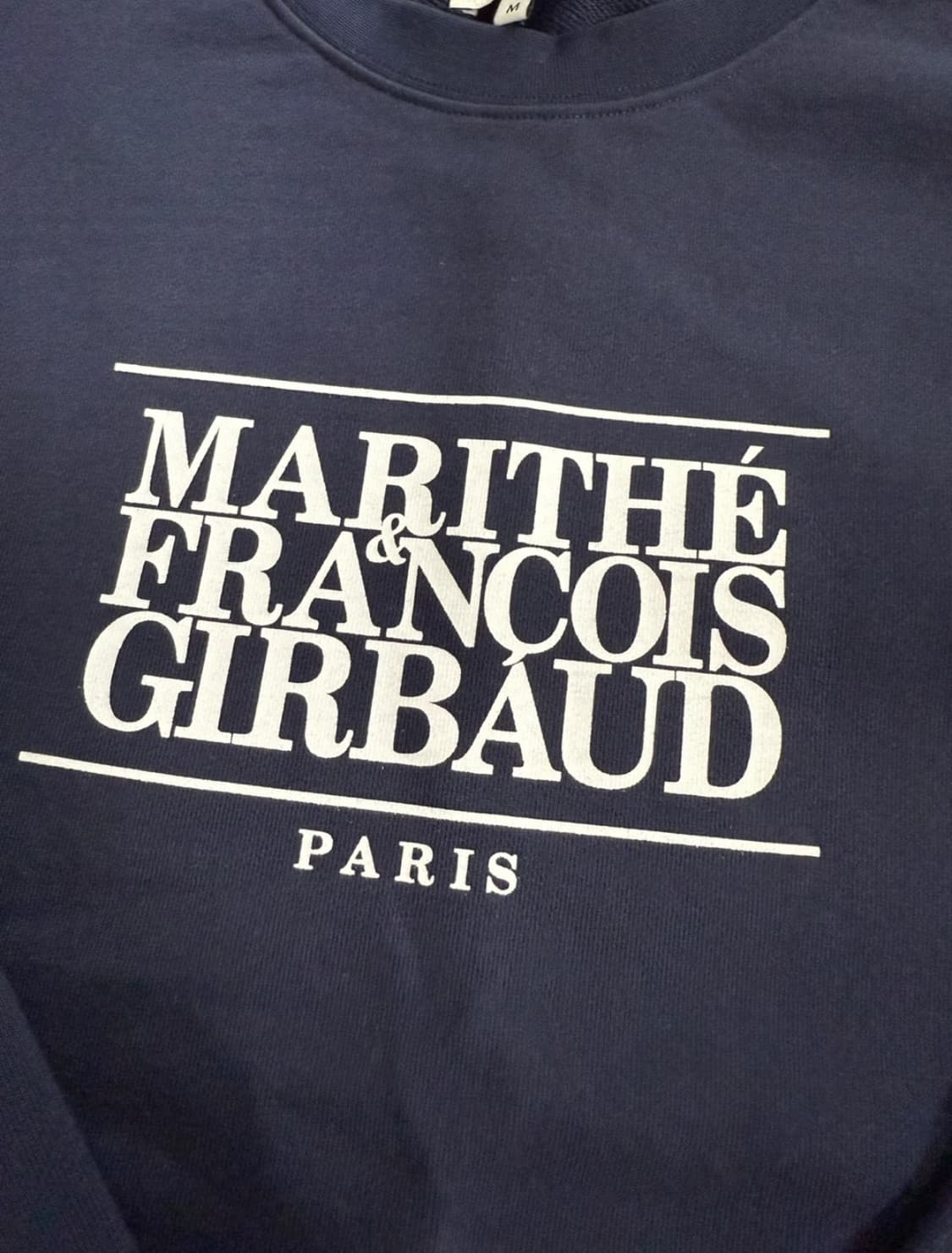 마리떼 네이비 맨투맨 M 상품이미지3