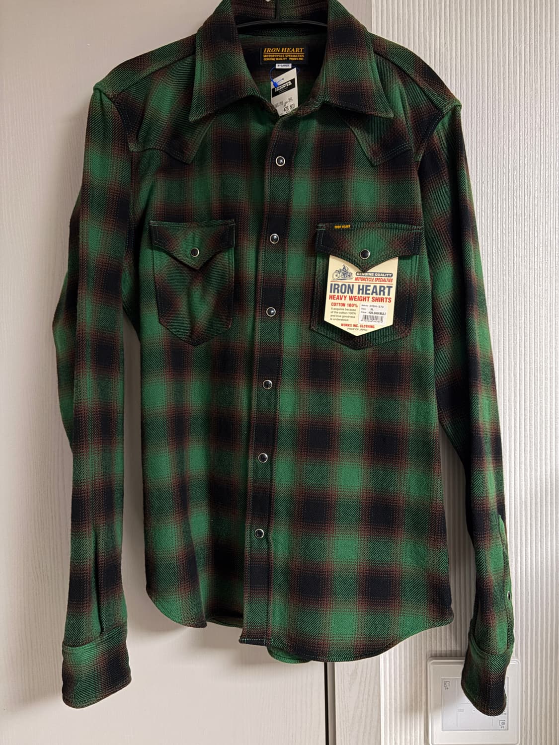 아이언하트 헤비 플란넬 웨스턴 셔츠 XL 상품이미지3