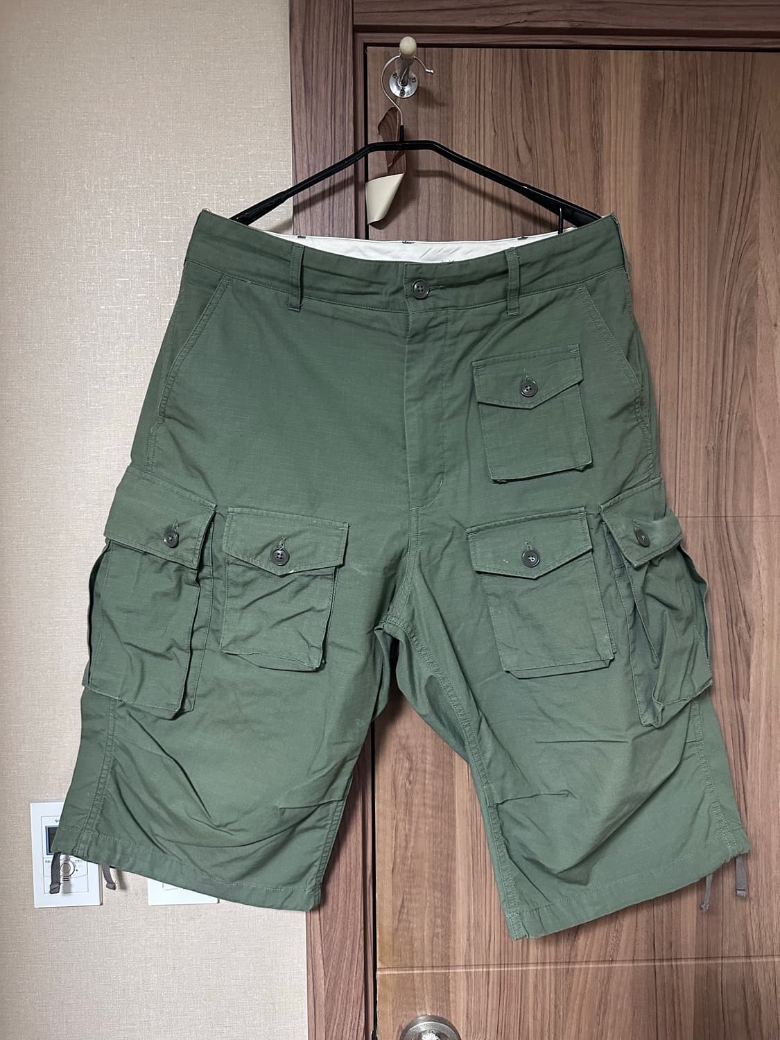 [M] 엔지니어드 가먼츠 카고 쇼츠 카키 상품이미지4