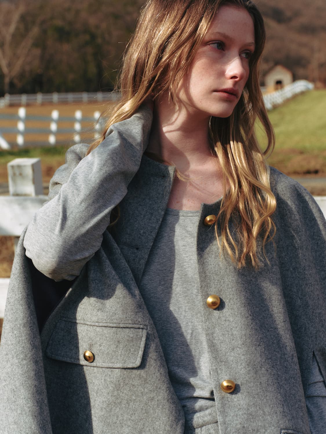 파르벵 코티지 울 케이프 상품이미지5