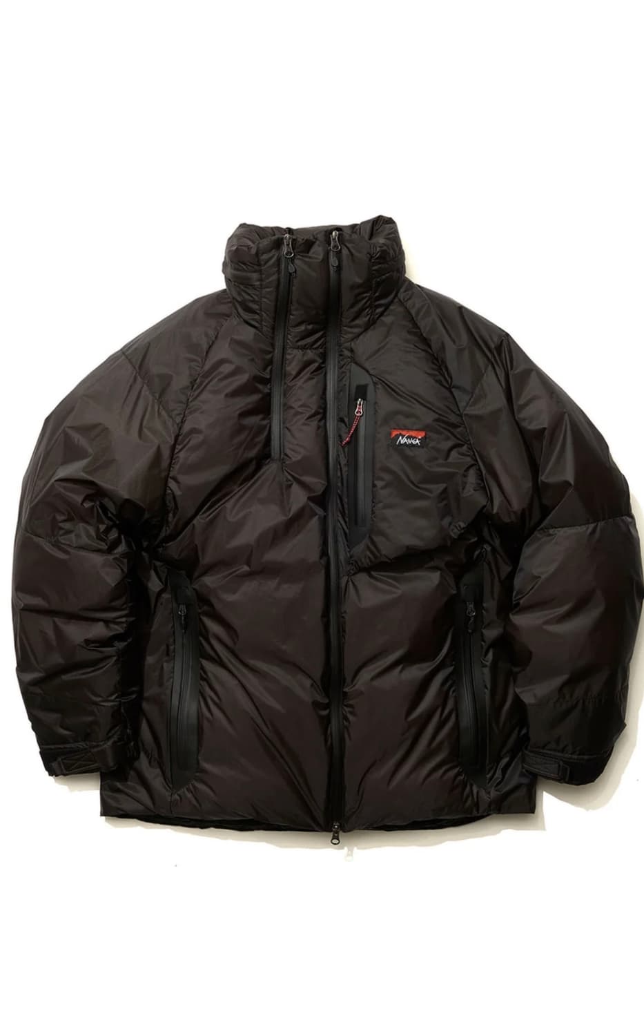 난가 스탠드 칼라 다운 자켓 미카미 블랙 - L 상품이미지1