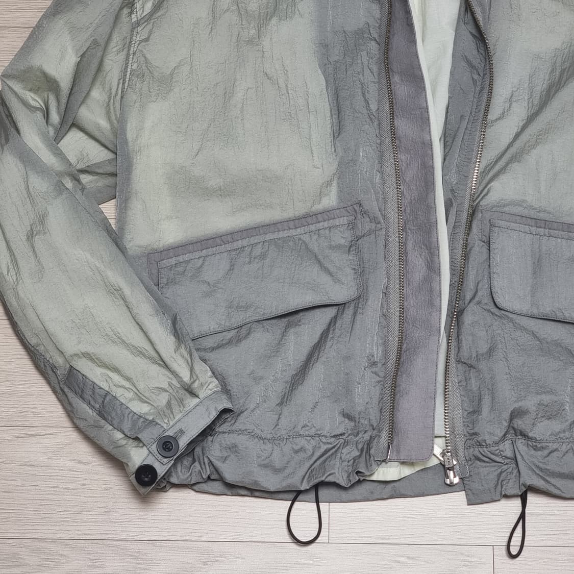 폴리테루 인슐레이션 후드 자켓 옥그레이 상품이미지4