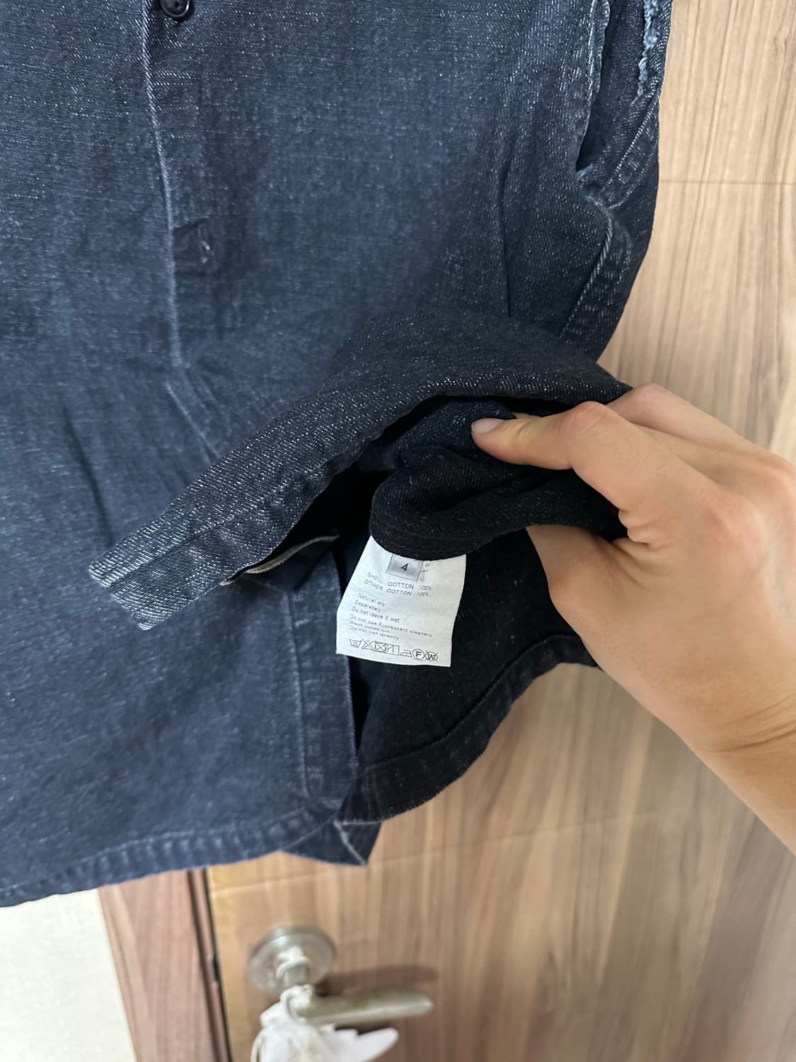 [4] unused 언유즈드 12oz 데님 베스트 상품이미지8