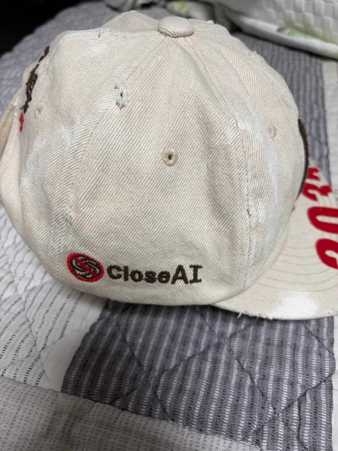 프로젝트 G/R 와이드 스로우백 캡 베이지 상품이미지3