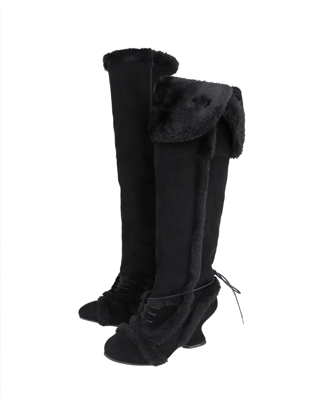 OJOS Asym Shearing Wedge Boot / Black 상품이미지2