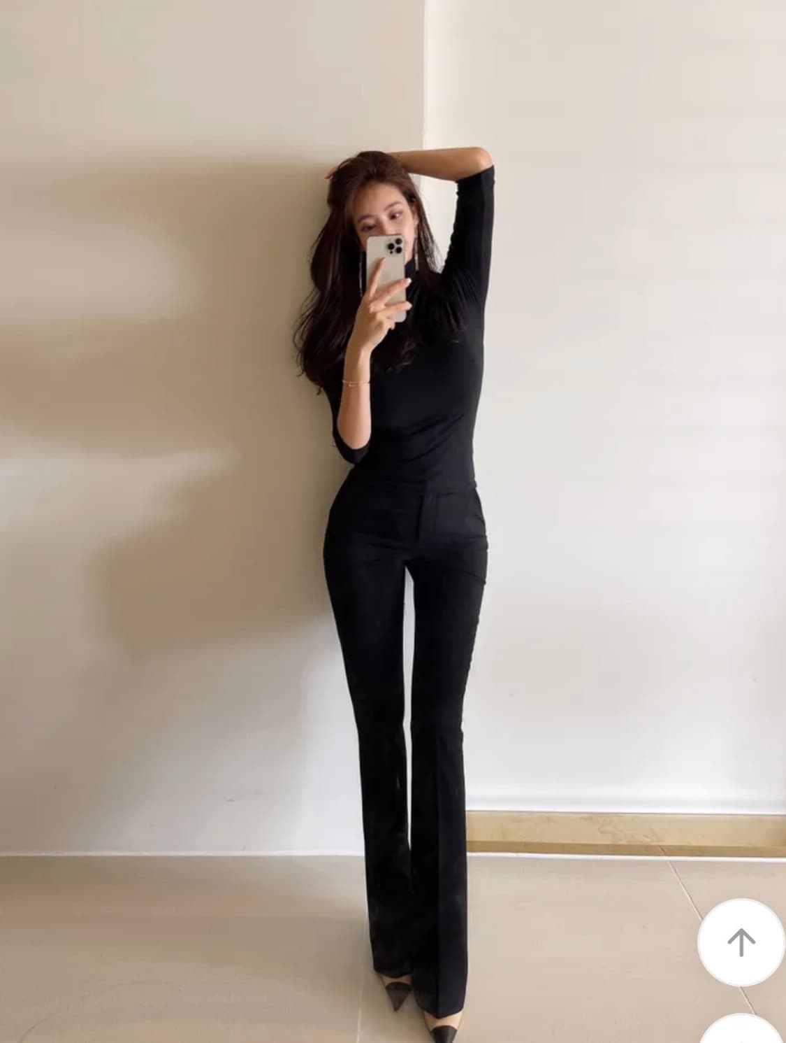 FW 슬림업 롱 세미 부츠컷 슬랙스 (새상품) 상품이미지2