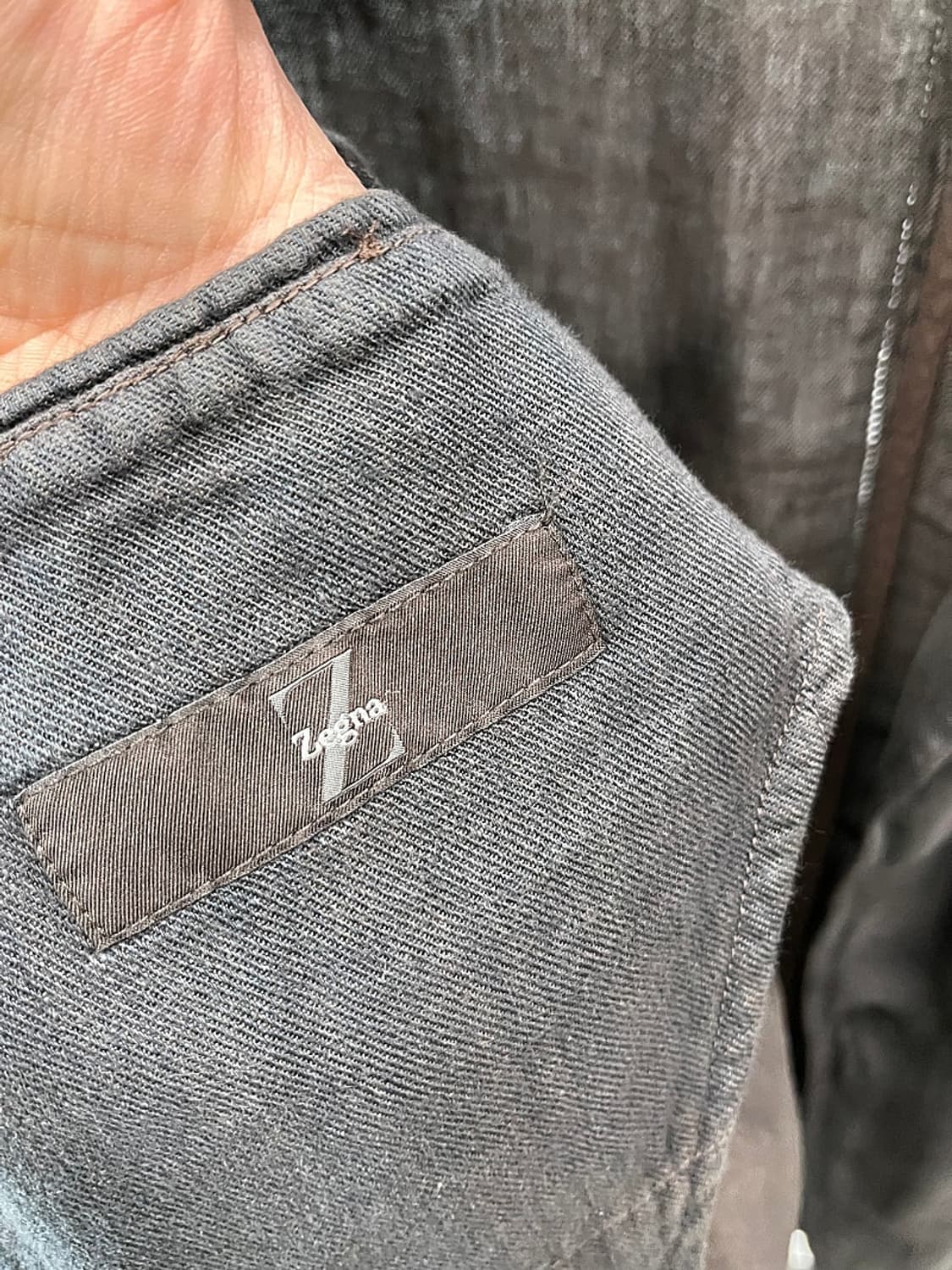 105) 제냐 더티브라운 린넨자켓  상품이미지7