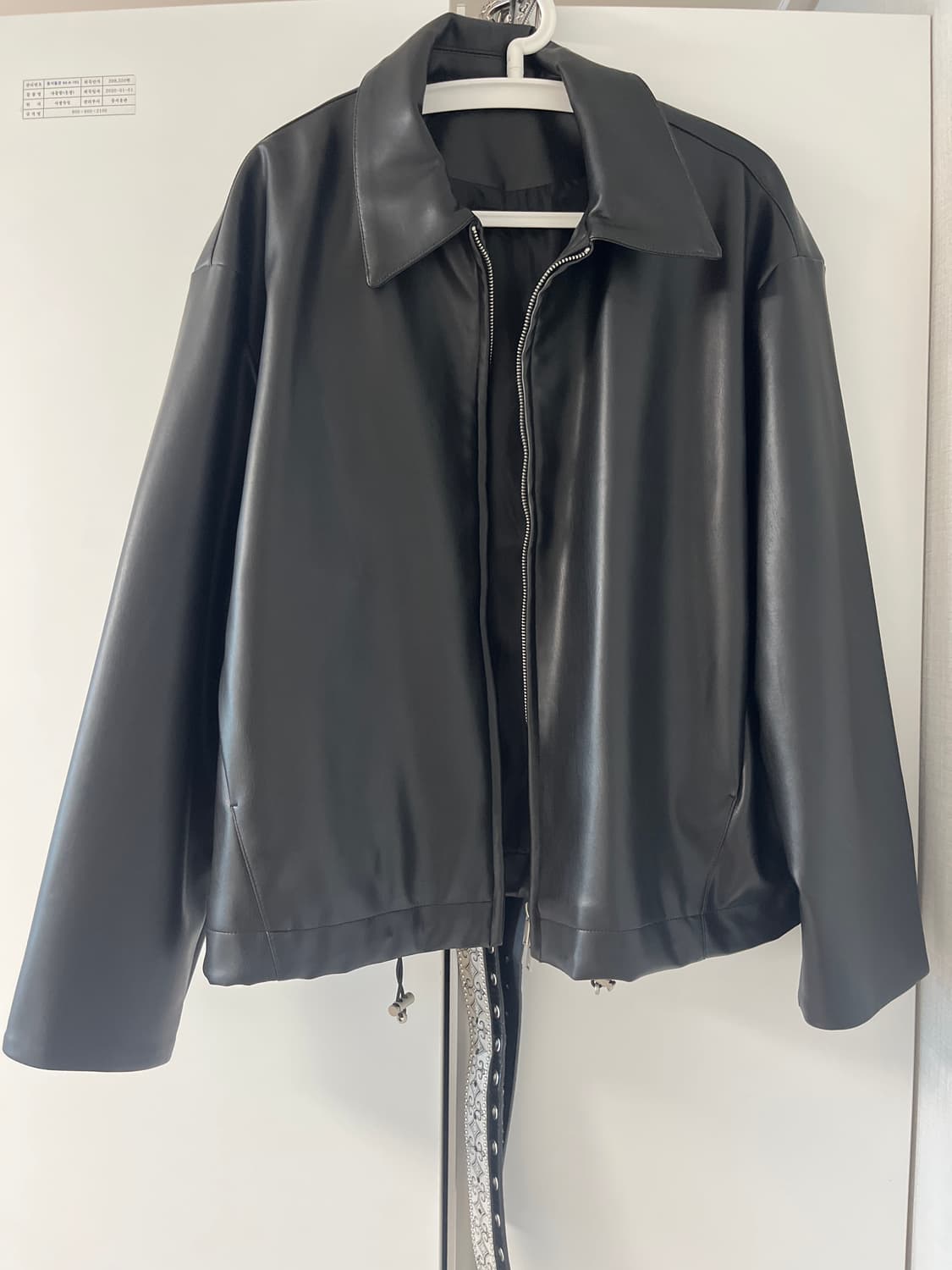 아이러니 포르노 레더 자켓 가죽자켓 상품이미지1