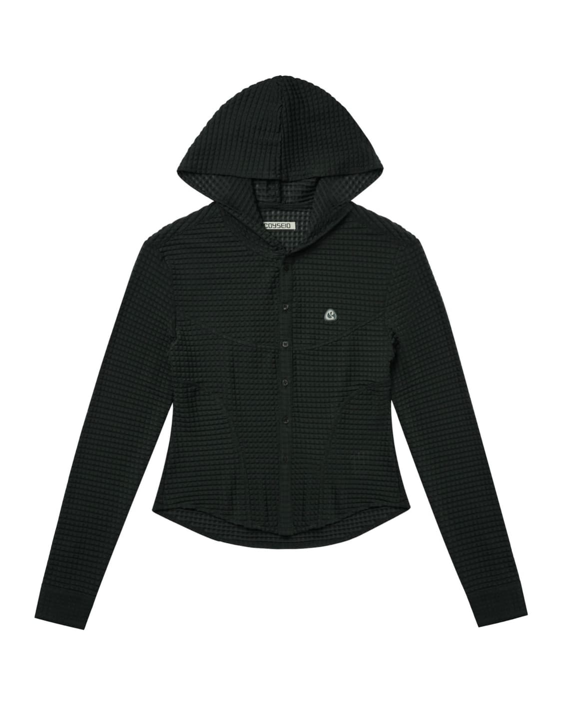 코이세이오 ROUND HOODIE SHIRTS_CHARCOAL 상품이미지1