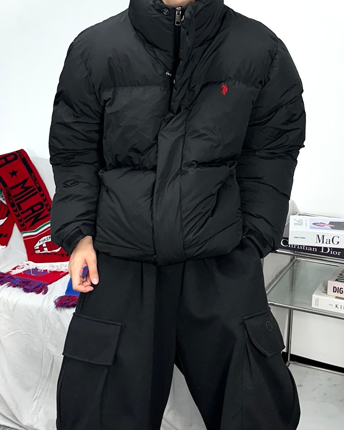 폴로 아쎈 블랙 패딩 2XL 상품이미지2