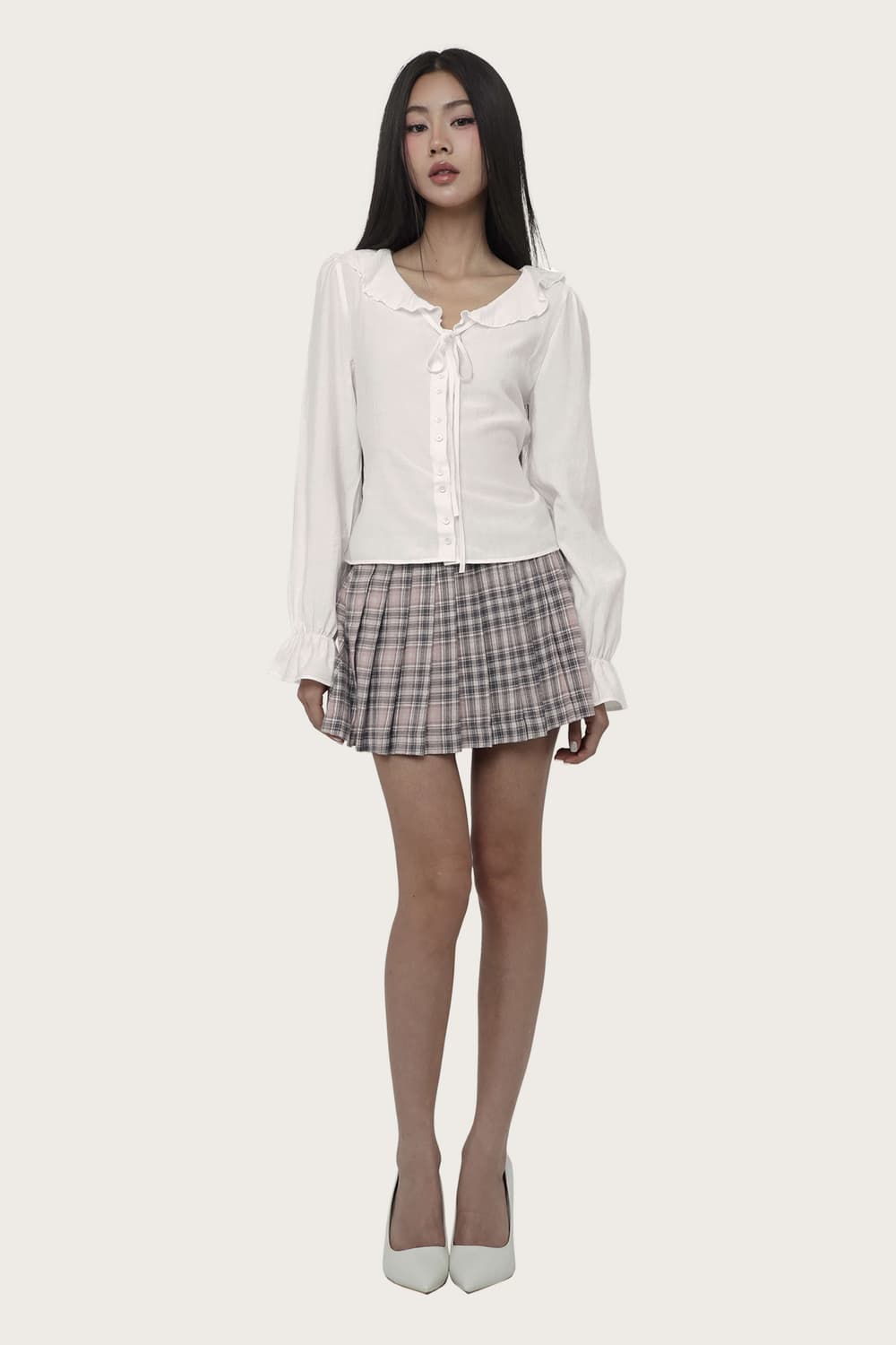 클리시어 블라우스 first love ruffle blouse 🪽 상품이미지1
