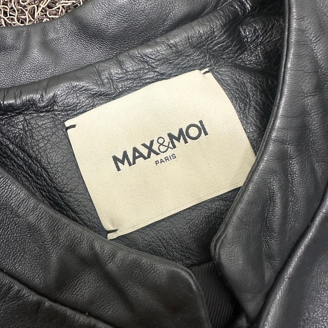 MAX & MOI 맥스모이 여성 양가죽 자켓 블랙 55사이즈 상품이미지3
