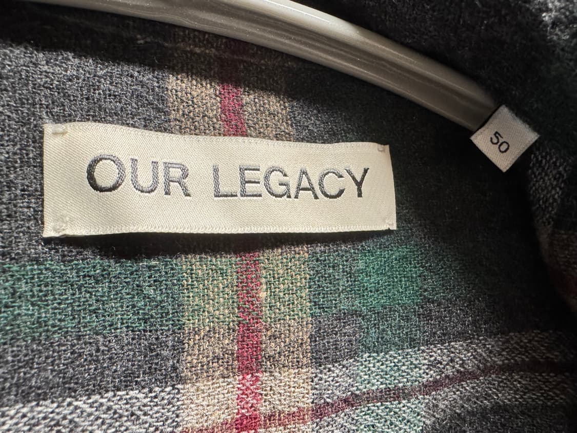 아워레가시 보로우드 BD 셔츠 그린 펍 체크 50 상품이미지2