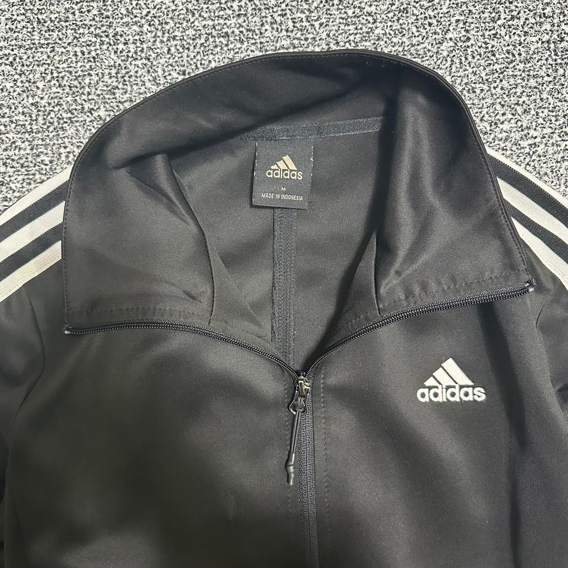 (M) 아디다스 삼선 트랙탑 블랙 져지 상품이미지2